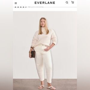 Everlane Utility Barrel Pant in Cream